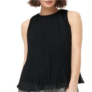 🍭J. Crew Sleeveless Pleated Georgette Blouse